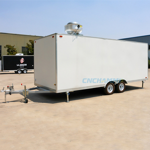 รถพ่วงขายอาหารเคลื่อนที่สแตนเลส Chammp พร้อมอุปกรณ์ครัวครบครัน บริการบาร์บีคิว อาหารจานด่วน ไอศกรีม และขนมหวาน สำหรับใช้งานกลางแจ้ง - Product Image 3