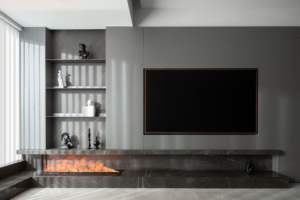 Meuble TV moderne de luxe sur mesure, rangement, panneau en bois de haute qualité pour salon, chambre à coucher, appartement, salle à manger, hôtel - Product Image 5