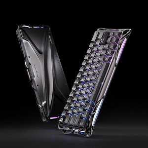 El teclado para juegos Work Gravastar Mercury V60PRO cuenta con un interruptor UFO, conexión por cable, modo de tecla única y una frecuencia de sondeo de 8K. - Product Image 4