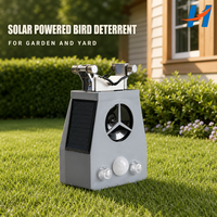 Dispositif anti-oiseaux à ultrasons, lumière clignotante, à énergie solaire, respectueux de l'environnement, répulsif pour oiseaux en ABS, détecteur de mouvement pour ferme et jardin