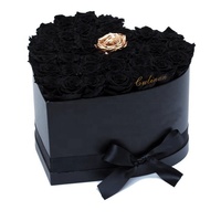 Grossiste Nouvelle Rose Éternelle Arrangement Floral Roses de la Saint-Valentin Idées Cadeaux Rose Immortelle Conservée Boîte