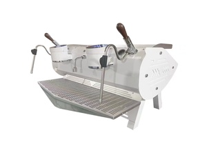 Cafetera Comercial Profesional de Acero Inoxidable con Doble Cabezal y Doble Caldera, 19 Bares, para Espresso y Cappuccino - Product Image 2