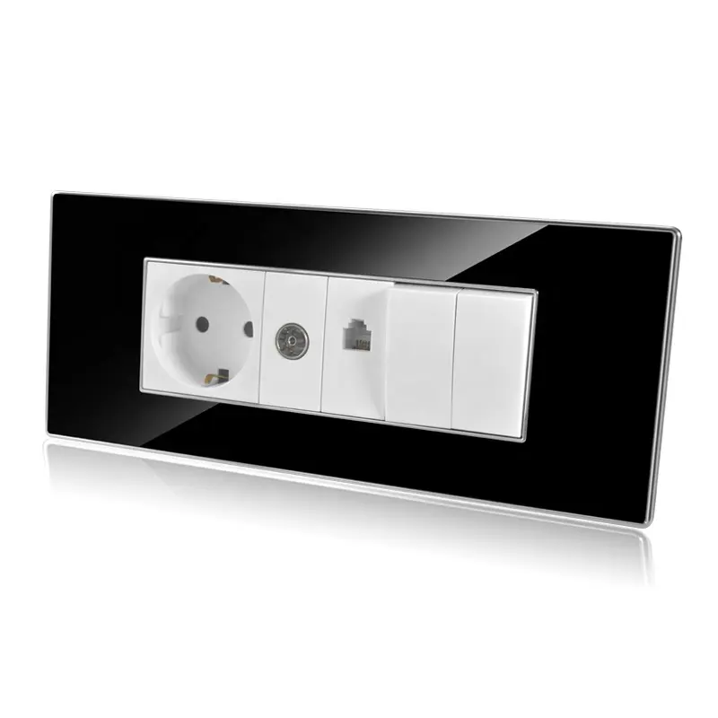 switches and sockets for EU standard Plug socket light wall switch