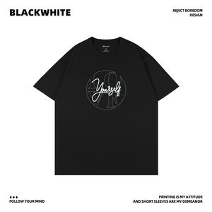 Camiseta de Hombre Blackwhite 100% Algodón, Manga Corta, Talla S, Transpirable, Tejida, Hecha en China Q197 - Product Image 4