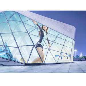 Pantalla LED Transparente de 10.41 Pulgadas con Múltiples Niveles de Brillo (6000CD), Fácil Instalación, Cartel Digital <span class=keywords><strong>para</strong></span> Escaparates de Edificios - Product Image 2