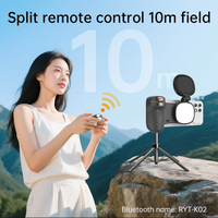 Poignée de caméra sans fil avec support magnétique, télécommande de zoom, pour utilisation sur lit et bureau, mode de prise de vue téléphonique, poignée magnétique pour téléphone en ABS
