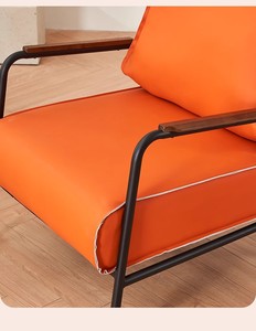 Sofá Cuadrado Europeo <span class=keywords><strong>de</strong></span> Una Plaza con Estructura Metálica, Relleno <span class=keywords><strong>de</strong></span> Esponja y Tapicería <span class=keywords><strong>de</strong></span> Tela Personalizable - Product Image 5