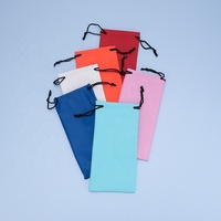 Microfibre coloré PVC cordon lunettes de soleil sacs pour lunettes lunettes de soleil bijoux paquet microfibre pochette