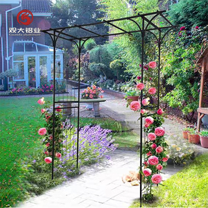<span class=keywords><strong>Arche</strong></span> de <span class=keywords><strong>jardin</strong></span> moderne en aluminium thermolaqué imperméable pour plantes grimpantes, ornement de treillis, portail de mariage - Product Image 6
