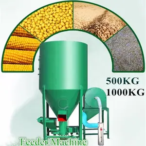 Beste Gevogelte Kleine Feed Crusher Machine Vis Diervoeder Molen En Mixer Bean Corn Tarwe Cassave China Merk Carbon Staal 380V