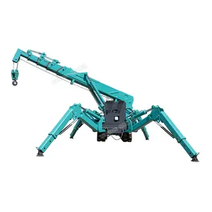 3 tonluk Mini teleskopik örümcek paletli vinç 360 derece rotasyon