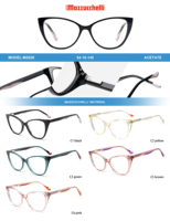 Montures de lunettes de luxe en acétate Mazzucchelli pour femmes et hommes, vente en gros, montures optiques œil-de-chat en acétate, montures de lunettes en vrac