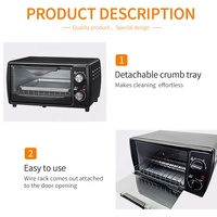 Four à pain électrique mini 9L pour la maison, petit appareil de cuisson électrique pour la cuisine