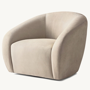 Fauteuil <span class=keywords><strong>de</strong></span> loisirs en velours <span class=keywords><strong>de</strong></span> style américain Rhoohill RH, mobilier <span class=keywords><strong>de</strong></span> salon, canapé individuel, fauteuil <span class=keywords><strong>de</strong></span> chambre à coucher, fauteuil pivotant moderne - Product Image 6