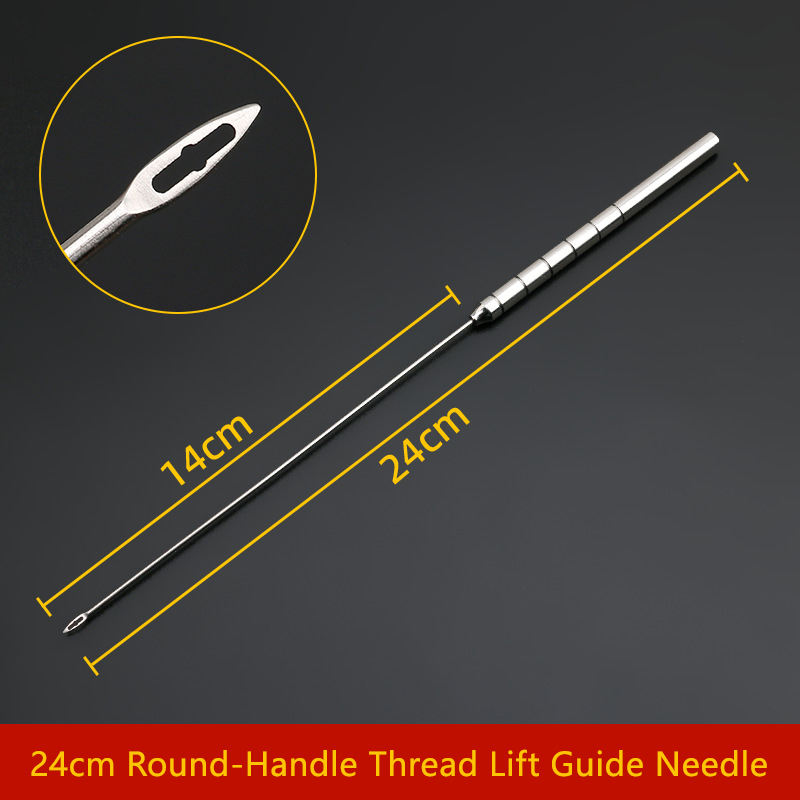 24cm Round-Handle Thread Lift Guide Needle