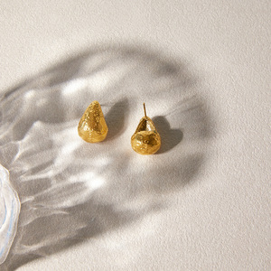 <b>Stud</b> Earrings Water Drop Shape <b>Titanium</b> Steel Beachwear Jewelry Geometric Design - Product Image 5