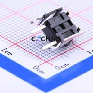 SKHHLMA010 Tactile Switch Bent Lead Through Hole,6x6mm Switch Single Pole Single Throw Round Button Right Angle Insert 6mm - Product Image 2