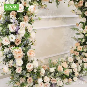 GNW Decorative Plants Supplies Rose Silk Peony Events Party Centerpiece Wedding Flower Garland Artificial