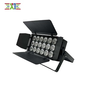 Projecteur LED <span class=keywords><strong>plat</strong></span> 260W 6-en-1 RGBWAUV IP33 CRI90 avec volets coupe-flux, contrôle DMX512, pour éclairage de scène <span class=keywords><strong>professionnel</strong></span>, idéal pour mariages et événements - Product Image 3