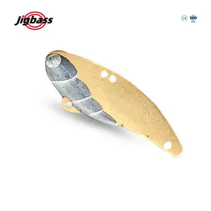 Jigbass เหยื่อตกปลา ATBV3เปล่า50มม. 3.5/6/9/13กรัมเหยื่อทองแดงตะกั่วโลหะแบบ DIY สั่นได้ช้อนเหยื่อล่อ VIB
