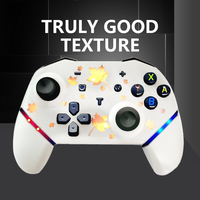 2024 Venta caliente Gamepad inalámbrico juego Joystick controladores de juego para Nintendo Switch controlador de juego con luz RGB