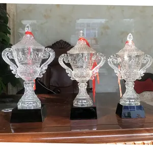 Adl Acryl Awards Crystal Glass Trophy Awards für Souvenir Painted Crystal Crafts Championship Cup Big Size Trophy Awards