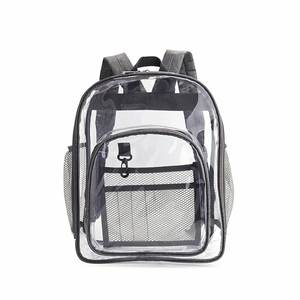 Custom Logo Customised School Bags Cute Pink Travel Shoulder Bagpack Transparent Pvc Clear <b>Backpacks</b> for <b>Students</b> Boys Girls - Product Image 3