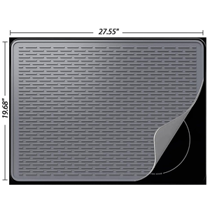 Tapis de cuisine multifonctionnel en silicone pour vaisselle, pliable, antidérapant, grand format - Product Image 4