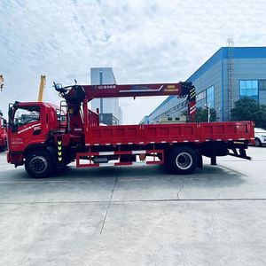 Camion de transport Dongfeng 4*2 personnalisé avec grue à flèche droite et articulée de 10 tonnes pour les travaux d'ingénierie municipale - Product Image 5