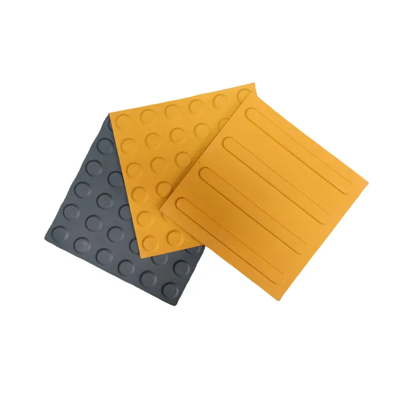 PVC ,TPU,TPE rubber Tactile Indicator Paving Plate With Studs for Blind Strip/Tactile Tile Indicator