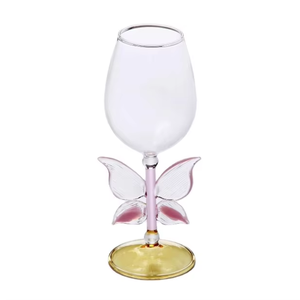 <span class=keywords><strong>Verre</strong></span> à <span class=keywords><strong>vin</strong></span> transparent moderne avec un design créatif unique en forme de nœud, à <span class=keywords><strong>pied</strong></span> haut, style américain, pour les fêtes - Product Image 3