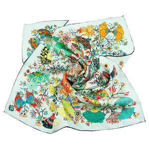 Hamocigia Bandeau en <span class=keywords><strong>soie</strong></span> exclusif, petit <span class=keywords><strong>foulard</strong></span>, motif <span class=keywords><strong>peinture</strong></span> patrimoine culturel, design personnalisé - Product Image 2