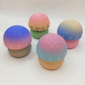 مؤقت مطبخ ميكانيكي ، مؤقت فطر لطيف للأطفال ، ينتهي 60 دقيقة يدوي لغرفة الدراسة والمنزل والدراسة - Product Image 2