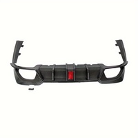 G20 M Sport diffuseur arrière lèvre diffuseur de pare-chocs arrière avec lumière pour BMW Série 3 G20 noir brillant fibre de carbone 2019 2020 2021 2022