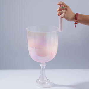 432Hz 사운드 배스 쿼츠 크리스탈 싱잉 그레일 볼 사운드 힐링 악기 (명상 및 신체 균형을 위한 휴대용 가방 포함) - Product Image 1