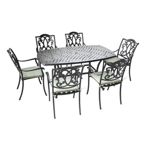 Moderno al por mayor Durable impermeable <span class=keywords><strong>de</strong></span> aluminio fundido al aire libre Patio Muebles <span class=keywords><strong>de</strong></span> <span class=keywords><strong>jardín</strong></span> <span class=keywords><strong>Juego</strong></span> <span class=keywords><strong>de</strong></span> <span class=keywords><strong>mesa</strong></span> <span class=keywords><strong>de</strong></span> comedor con sillón - Product Image 2