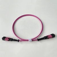 Câble Trunk Fibre Optique 12 Fibres OM4 MPO vers MPO pour Centre de Données Haute Densité