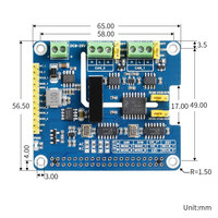 Carte d'extension de bus CAN FD pour Raspberry Pi 4B/3B+, module de communication CAN double canal avec analyseur d'isolement