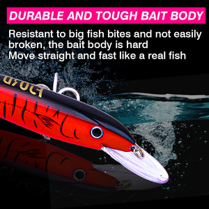 Esche artificiali galleggianti luminose FJORD Minnow 190mm 51g <span class=keywords><strong>per</strong></span> la <span class=keywords><strong>pesca</strong></span> a traina di spigole, carpe e branzini - Product Image 4