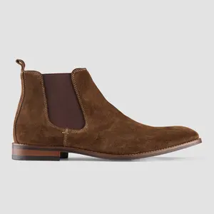 Factory suppliers chelsea boots men brown suede boot brand OEM/ODM services