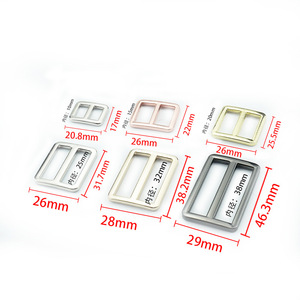 Hebilla de Metal en Forma de D de 10mm 15mm 20mm 25mm 32mm 38mm, Ajustable y Deslizante, de Aleación de Zinc, para Bolsos, Mochilas y Accesorios de Ropa - Product Image 1