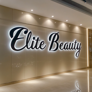 Letrero retroiluminado de Kelly, letrero de logotipo de pared, letrero de logotipo de salón de belleza de uñas, letrero de letra 3D personalizado para negocios - Product Image 1