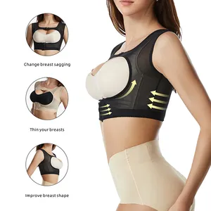 OEM Service Unsichtbare atmungsaktive Mesh Design Frauen Super Brust kollektion Sexy Brust stütze Brust form