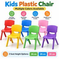 Chaises de maternelle en gros pour enfants, sièges empilables en plastique en 12 couleurs pour la maternelle, la garderie et les projets en classe