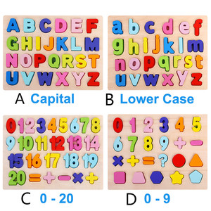30cm Kid Early Educational Toys Baby Puzzle Alphabet Digit Number Letter Learning Education Child Wood Jigsaw Toy - Product Image 2