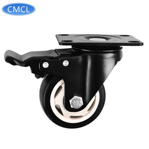 Cmcl 3 inch PU/PVC Castor bánh xe xoay giỏ hàng bánh xe phanh nhỏ Caster bánh xe cho đồ nội thất - Product Image 1