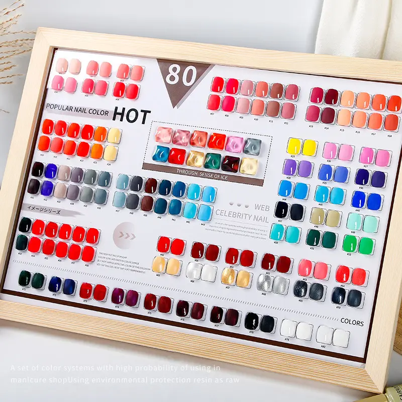 Hot 80pcs/set Professional Gel Nail Polish Set Nail Paint Manicure Diy Beauty 7.3ml Nails Polish Colour Uv Gel Custom Logo