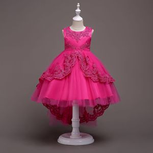 Wish-<span class=keywords><strong>vestido</strong></span> <span class=keywords><strong>de</strong></span> comunión para niñas <span class=keywords><strong>de</strong></span> 3 a 12 años, traje <span class=keywords><strong>de</strong></span> encaje para fiesta, cola larga, oferta, 584 - Product Image 6
