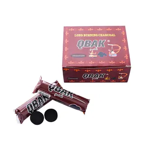 FireMax Factory Vender Shisha Carbón Fruitwood Carbón redondo negro para incienso de narguile Tabletas redondas Briquetas