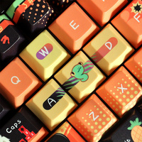 Dye-Sub Anime Theme Keycaps Pbt 129 Keys Cherry Keycap for Mx Switch GK64/84/87/96/104/108/980 Mechanical Keyboard
